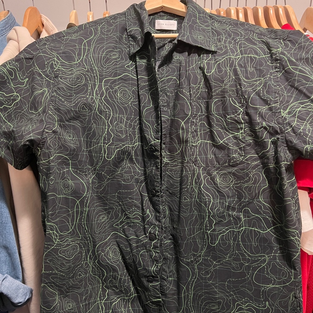 John Elliott Short Sleeve Button Up